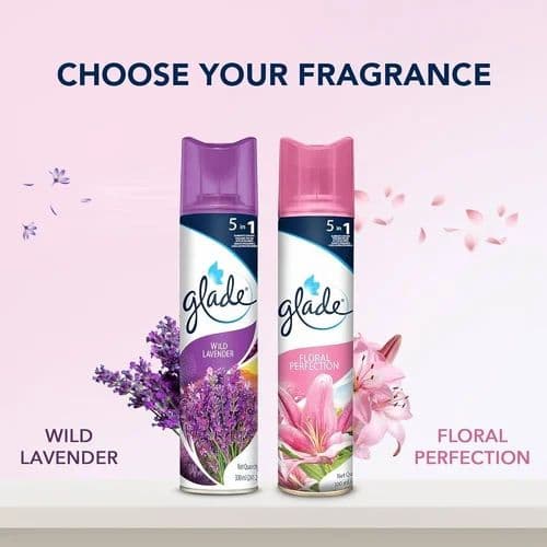 Air Freshener Glade Aerosol Floral Perfection, Rose, 300 ml view 2