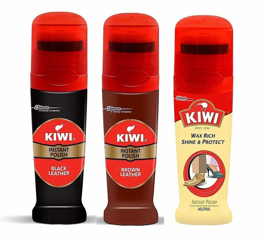 Kiwi Liquid Shoe Polish Black 75 Ml
